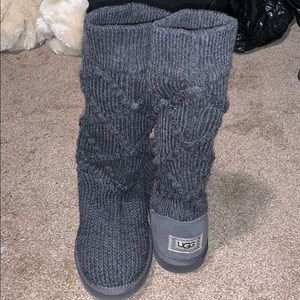 Gray, soft UGG boots